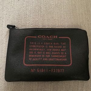 Coach zip pouch